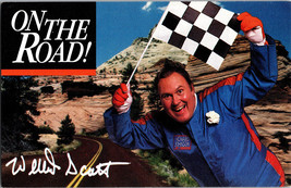 Vtg Postcard  Willard Scott Everybody&#39;s favorite weatherman Road Rally - £4.43 GBP