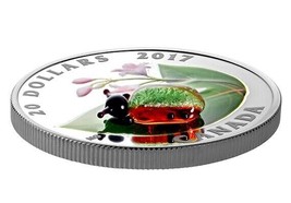 1 Oz Silver Coin 2017 $20 Canada Murano Glass Little Creatures: Dogbane Beetle - £141.00 GBP
