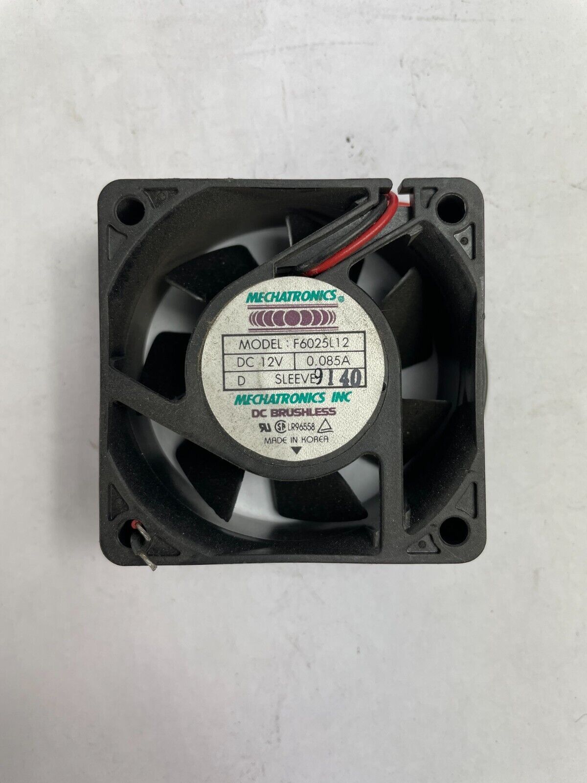 MECHATRONICS F6025L12 DC Brushless DC 12/V 2 - Wire CPU Cooling Fan - $13.85