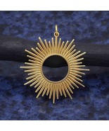 Bronze Spikey Sun Pendant 37x32mm - $510.21 MXN