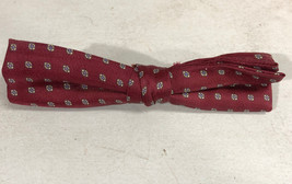 Royal Rust Resistant Red Patterned Clip On Bowtie Bow Tie - £5.71 GBP