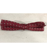 Royal Rust Resistant Red Patterned Clip On Bowtie Bow Tie - $7.22