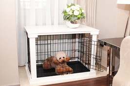 Cage with Crate Cover  White - Medium - $215.58