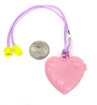 Vintage 1994 Polly Pocket Locket Pink Heart Necklace Swing Set McDonald’s - £12.46 GBP