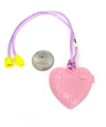 Vintage 1994 Polly Pocket Locket Pink Heart Necklace Swing Set McDonald’s - £12.46 GBP