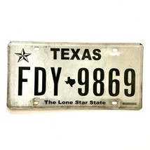 Untagged United States Texas Lone Star State Passenger License Plate FDY 9869 - £13.29 GBP