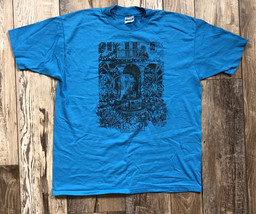 Vintage T-Shirt Encanto Citizens Association Hanes Blue Size XLarge - £23.87 GBP