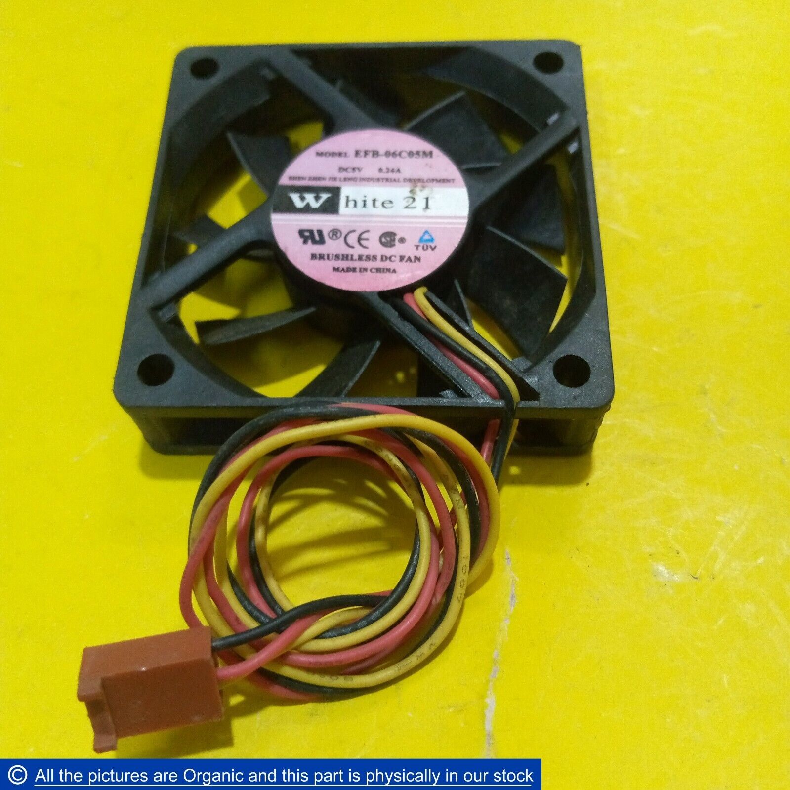 Shen Zhen Jie Leng White 21 Model EFB-06C05M Brushless DC Fan DC5V 0.24A - $28.00