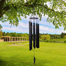 Modern Design Nice Quality Black Color Solar Tubes Memorial Wind Chimes - £131.08 GBP