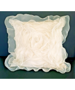 Stratford Home Cream Toule Flower 18 x 18 Pillow - $38.40 CAD