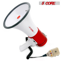 5Core Megaphone Speakers Blow Horn Pro Sports Event Speaker 50 Watt w/ Recording - £28.76 GBP
