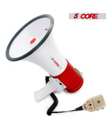 5Core Megaphone Speakers Blow Horn Pro Sports Event Speaker 50 Watt w/ R... - £28.43 GBP