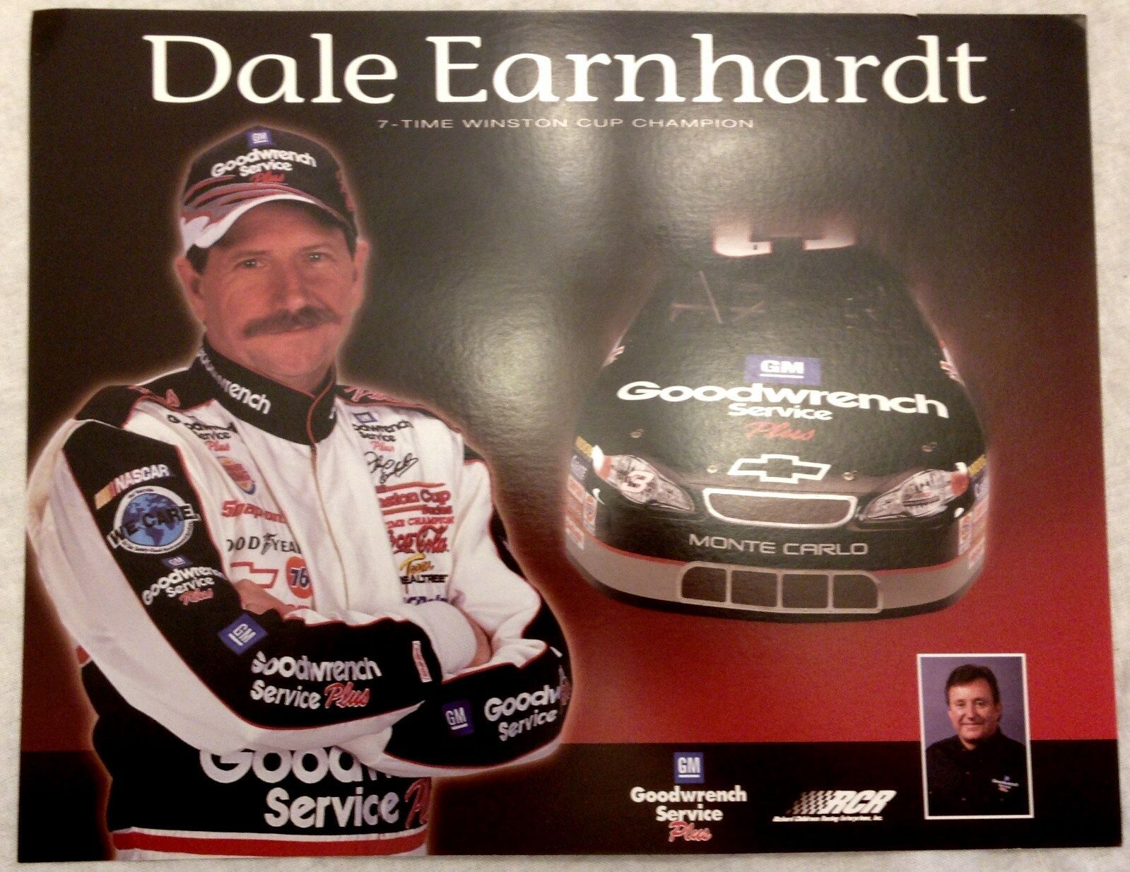 Primary image for Dale Earnhardt Post Card, 8x10, Intimidator 2000