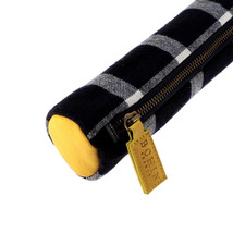 Bohin Yellow and Navy Tartan Knitting Needle Storage Pouch - £21.64 GBP