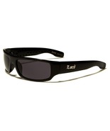 BLACK LOCS SLIM SUNGLASSES CLASSIC RETRO BIKER MOTORCYCLE WRAP AROUND MENS VTG - $13.25