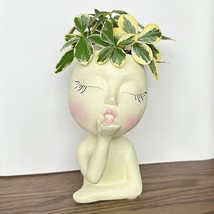 Comodid Face Planter Pots Head Planter, Succulent Planters, Face Flower, Beige - £27.17 GBP