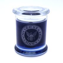 Glass Etched United States Navy Mid Summers Night Inspired Scented Mineral Oil B - $24.20