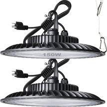 2Pack 150W LED High Bay Light for Barn/Shop, 5000K 21000LM(Eqv. to, ETL ... - $155.99