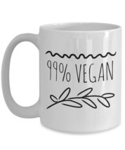 Except for Black and White Cookies - 99% Vegan Funny Mug - 15 oz (Large) Coffee  - £15.76 GBP