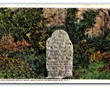 John Brown&#39;s Grave Lake Placid New York NY UNP WB Postcard Q23 - $1.93