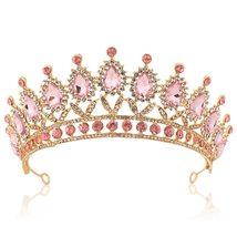 Crystal Wedding Birthday Rhinestone Tiara Bling Bling Baroque Princess Crown Tia - £14.52 GBP