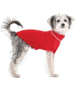 Fashion Pet Classic Cable Knit Dog Sweaters Red - XX-Large - £17.76 GBP