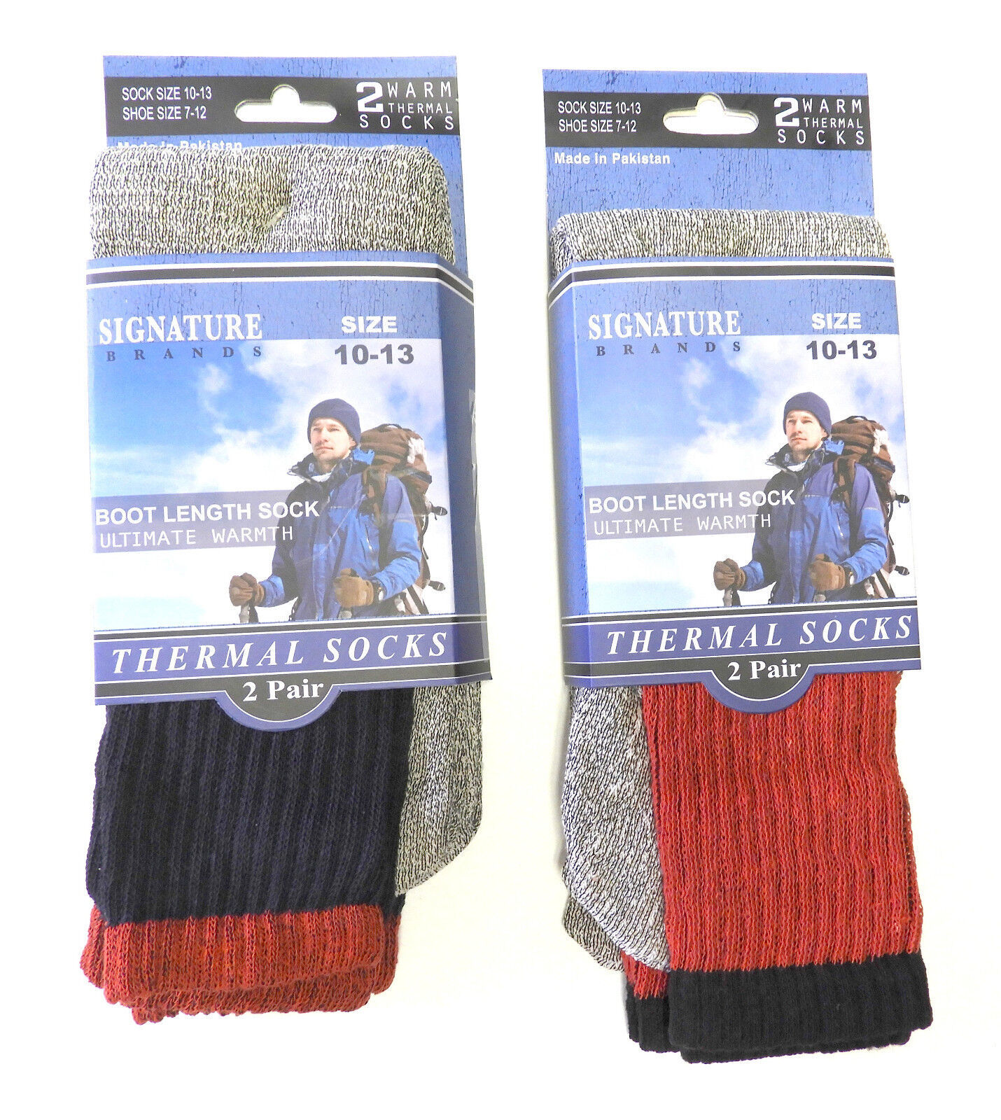4 Pair Mens Heavy Duty Thermal Insulated Winter Boots Hiking Work Socks ... - $13.73