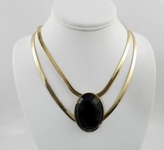 THALIA SODI Gold-Tone Large Stone Double Strand Statement Necklace, 16&quot; + 3&quot; ext - £10.18 GBP