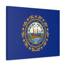 New Hampshire State Flag Canvas Vibrant Wall Art Unframed Home Decor - £61.70 GBP+