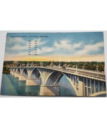 Vintage Main Street Bridge Little Rock Arkansas Linen Postcard 1953 - $3.99