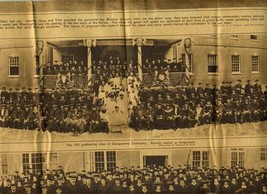 1925 Georgetown University Graduating Class Gravure Photo &amp; Commencement Ticket - £59.15 GBP