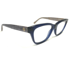 Tory Burch Eyeglasses Frames TY2090 1742 Blue Clear Brown Check Gold 50-17-140 - £29.21 GBP