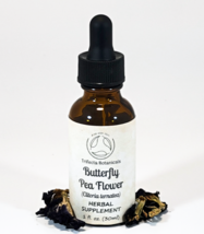 BUTTERFLY PEA FLOWER Herbal Supplement / Extract Tincture / Clitoria ter... - £11.95 GBP