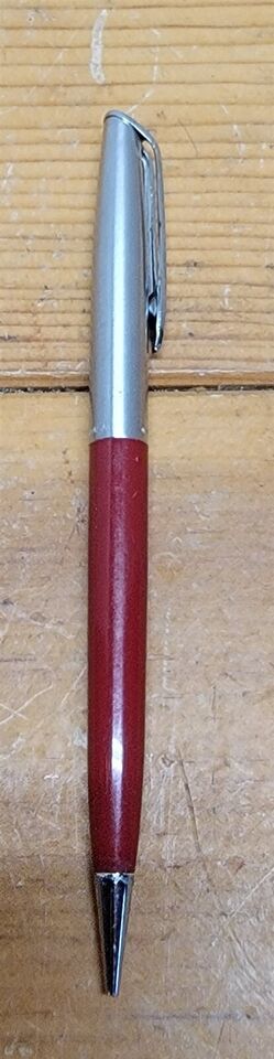 Vintage Waterman's Mechanical Pencil Silver & Red Metal No Lead - $18.81