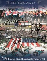 2001Tennessee TitansRemember The Victims of 9/11 signed 8.5x11 God Bless America - £58.95 GBP