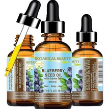 BLUEBERRY SEED OIL 100% Pure Virgin Unrefined Cold-Pressed Carrier Oil 0.5 Fl.oz - £19.97 GBP