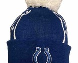 Indianapolis Colts Gorro con Pompón Punto Invierno NFL Fútbol Logo Bordado - $14.55