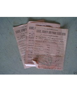 Lot of 4 1926 State County and Poor Taxes Receipts LOOK - £18.68 GBP