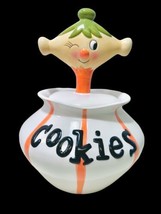 Grant Howard Associates Vintage Winking Side Eye Pixie MCM Pixieware Cookie Jar - £231.76 GBP