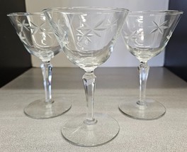 Starlight Champagne Coupes/Tall Sherbet 6&quot; by Libbey Glass ca. 1950s Set... - £13.15 GBP