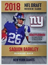 Lot of 25 - 2018 Rookie Phenoms Saquon Barkley NFL Draft Rookie - Mint - Gold - £5.83 GBP
