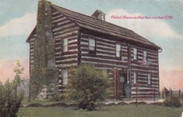 Dayton Ohio OH Oldest House Log Cabin Postcard D43 - $2.99