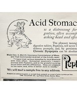 1891 Peptonix Stomach Acid Quack Medicine Victorian Medical Advertisement - $28.05 CAD