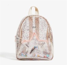  PVC Transparent Backpack For Children Plush kindergarten Small School Bag Girls - £21.70 GBP