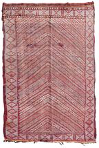Handmade antique Moroccan Berber kilim 4.2&#39; x 7&#39; (130cm x 216cm) 1880s - £3,061.10 GBP