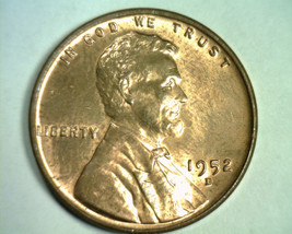 1952-D LINCOLN CENT CHOICE /GEM UNCIRCULATED RED/BROWN CH /GEM UNC. R/B ... - $4.00