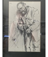 Vintage Framed Character, Man with Knife - £23.55 GBP