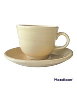 Fiestaware Ivory (Retired) Teacup &amp; Saucer - $28.04