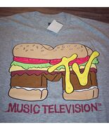 MTV Music Television Cheeseburger T-Shirt MENS 2XL XXL NEW w/ TAG - $19.80