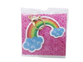 Pen &amp; Gear Journal Jewelry Key Ring - New - Cushioned Rainbow - £6.16 GBP